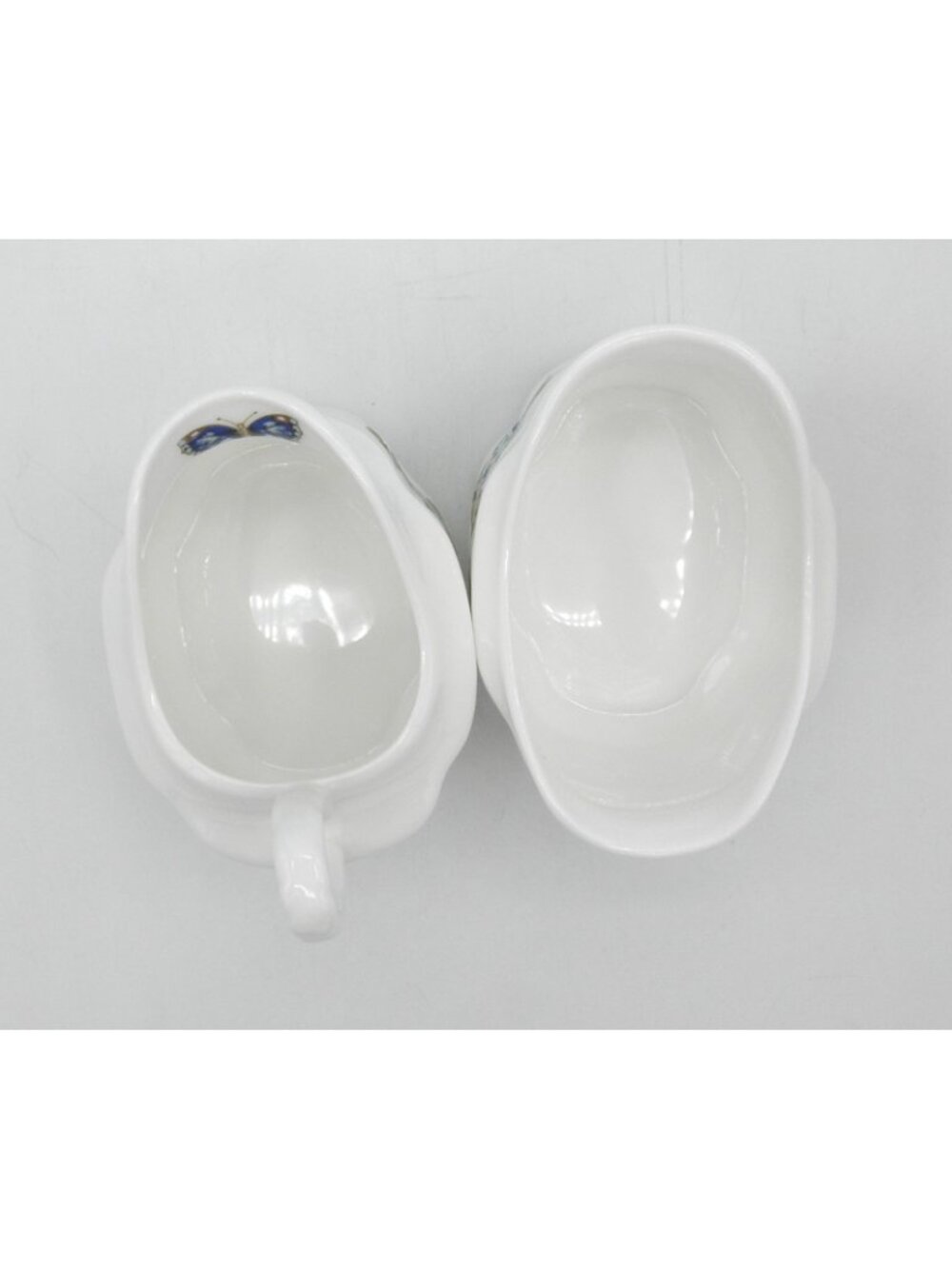 Cottage Garden by Aynsley Strawberry Basket with Cream and Sugar Set of 3 AYNOGA - Picture 12 of 13